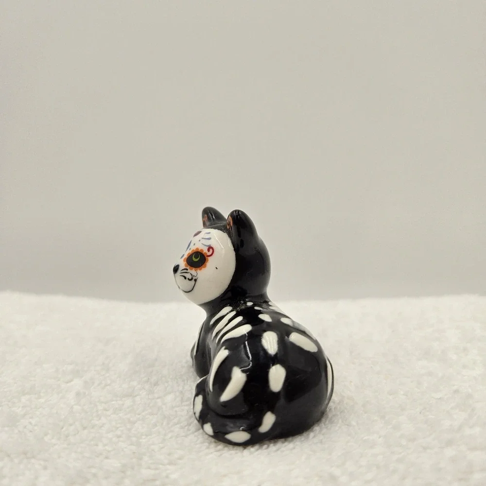 Halloween Cat Dog Sugar Skull Dia De Muertos Day of Dead Salt & Pepper Shakers
